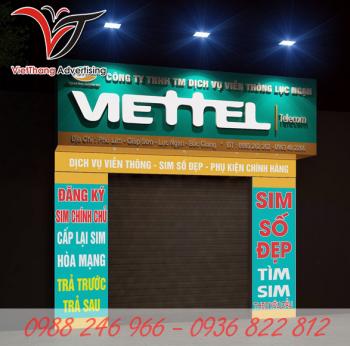 Làm biển quảng cáo Viettel